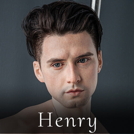 FANREAL Silicone Head Henry - realistic silicone doll head