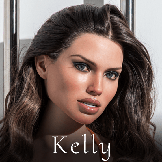 FANREAL Silicone Head Kelly - realistic silicone doll head