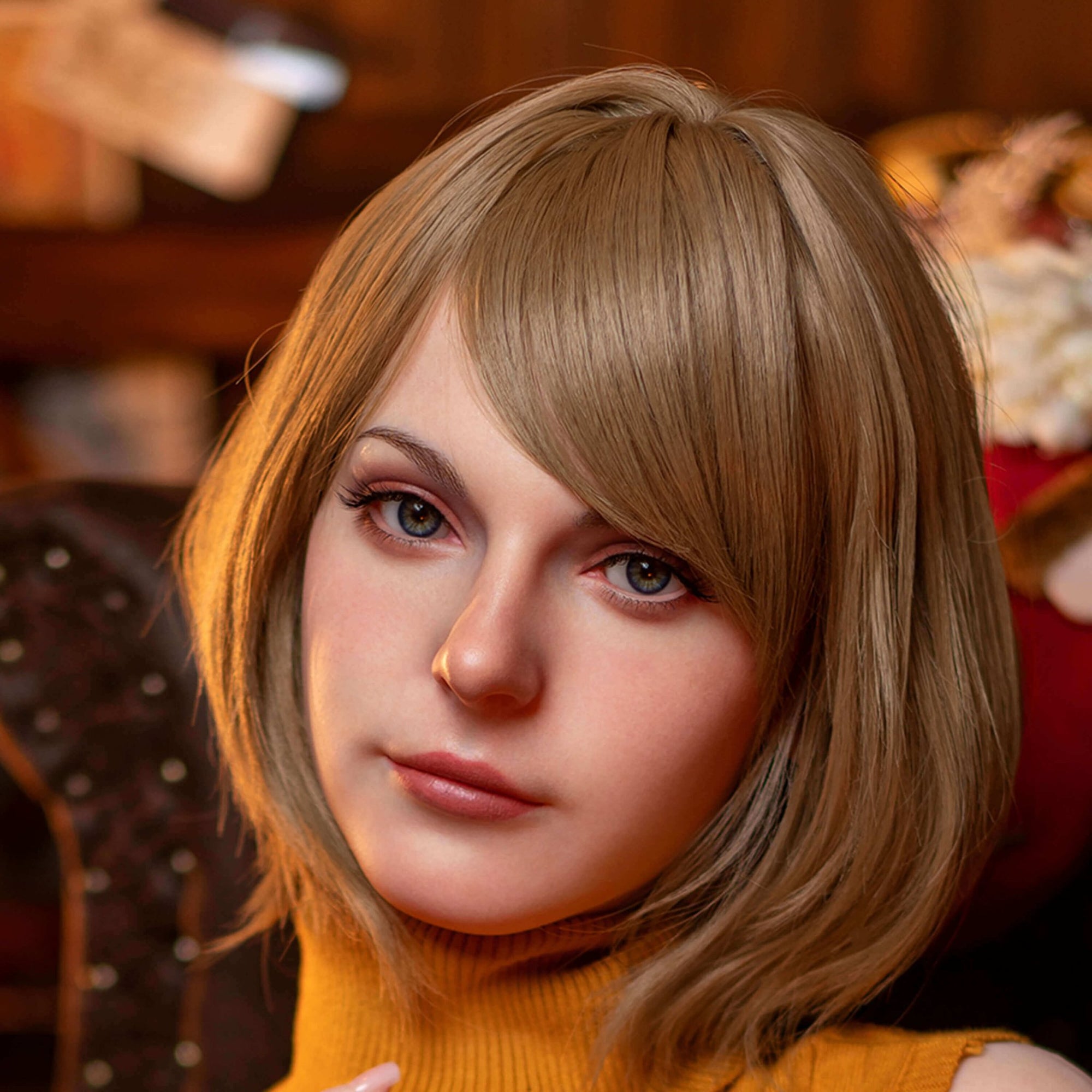 Game Lady Tracer Head | Overwatch Inspired Fashion Real Doll Game Lady Tracer Head | Overwatch Inspired Fashion Real Doll